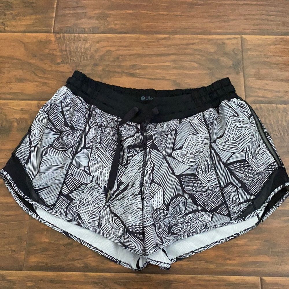 Lululemon Black & White Athletic Shorts
